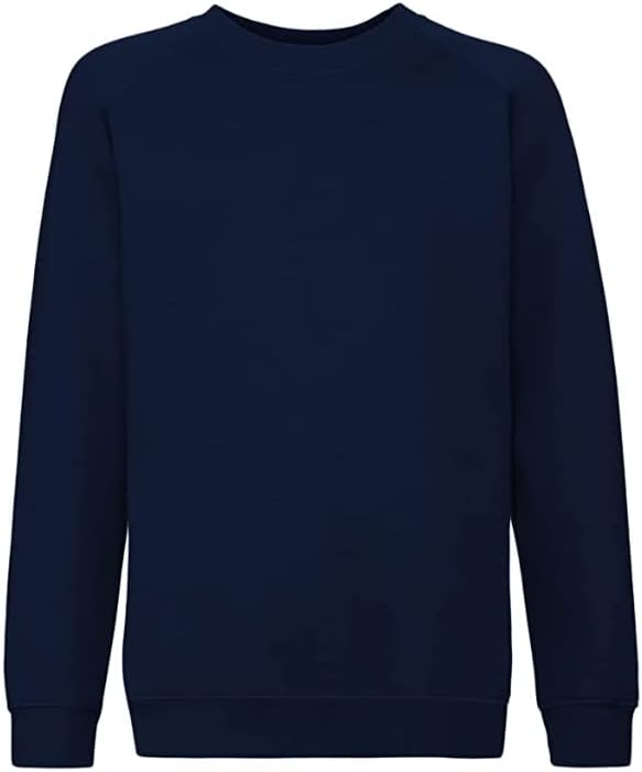 Boys Girls Unisex School Uniform Fleece Sweatshirt Jumper Top Age 5-14 Years
