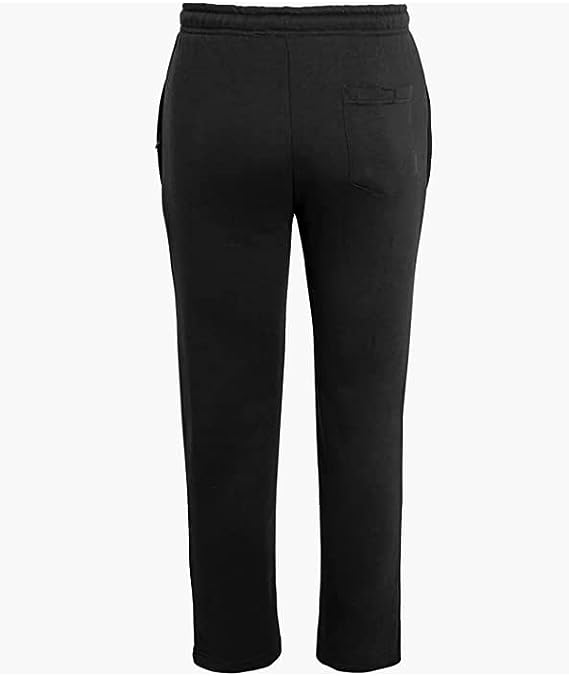Men's Open Hem Terry Fleece Jogging Bottom Sweatpants with Pockets UK Size S to 5XL