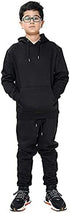 Unisex Girls & Boys Plain Pullover Hooded & Bottom Full Tracksuit UK Age 7/8 9/10 11/12 13 Years