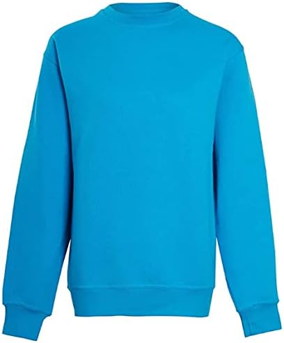 Women Crew Neck Fleece Round Neck Sweatshirt Top UK Size 8-14
