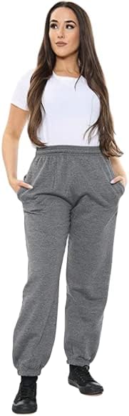 Women's Plus Size Lounge wear Sweatpants Cuffed Bottoms UK Size 16 to 28