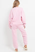 Ladies Plain Tracksuit Round Neck Sweatshirts Top & Joggers Full Set