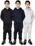 Unisex Girls & Boys Plain Pullover Hooded & Bottom Full Tracksuit UK Age 7/8 9/10 11/12 13 Years