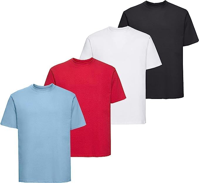 Men's Round Neck Plain T-Shirts