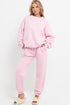 Ladies Plain Tracksuit Round Neck Sweatshirts Top & Joggers Full Set