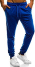 Men's Slim Fits Jogging Bottom Sweatpants Fleece Ribbed Cuffed Ankle Size S-XXL
