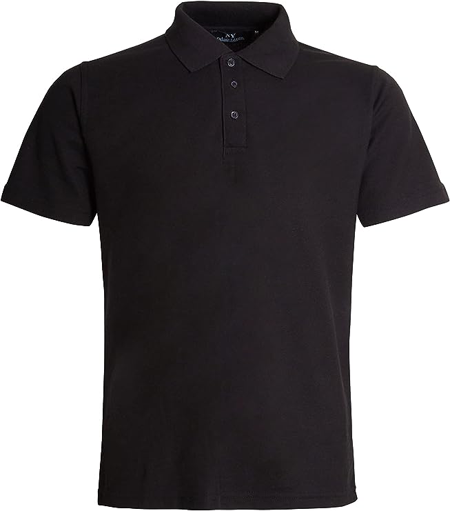 Boys & Girls Unisex Plain Cotton Polo Shirts Back to School Uniform Summer Age 5-14 Years