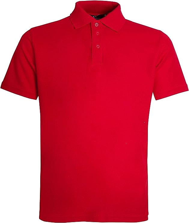 Boys & Girls Unisex Plain Cotton Polo Shirts Back to School Uniform Summer Age 5-14 Years
