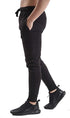 Men's Slim Fits Jogging Bottom Sweatpants Fleece Ribbed Cuffed Ankle Size S-XXL