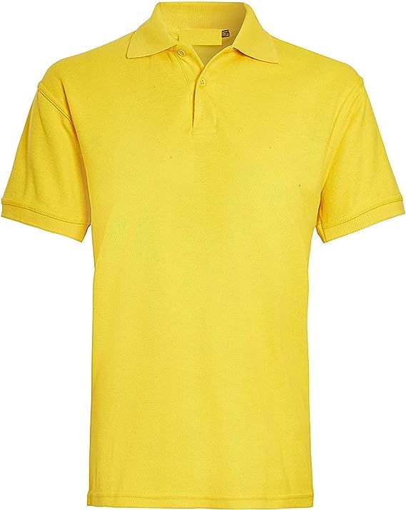 Boys & Girls Unisex Plain Cotton Polo Shirts Back to School Uniform Summer Age 5-14 Years