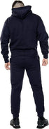 MEN'S FLEECE HOODED TOP & BOTTOM GYM JOGGER PLAIN TRACKSUIT FULL SET S to XL