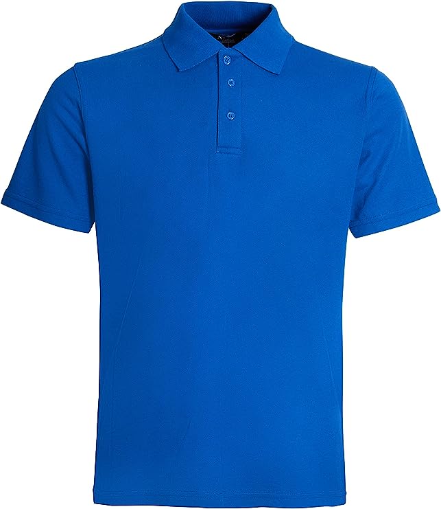 Boys & Girls Unisex Plain Cotton Polo Shirts Back to School Uniform Summer Age 5-14 Years