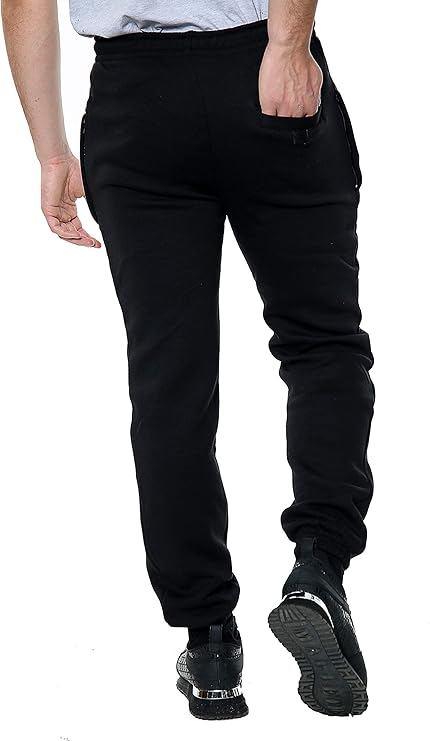 Men's Fleece Elasticated Jogging Bottoms Track Pants Casual Joggers Trousers Size S to 5XL