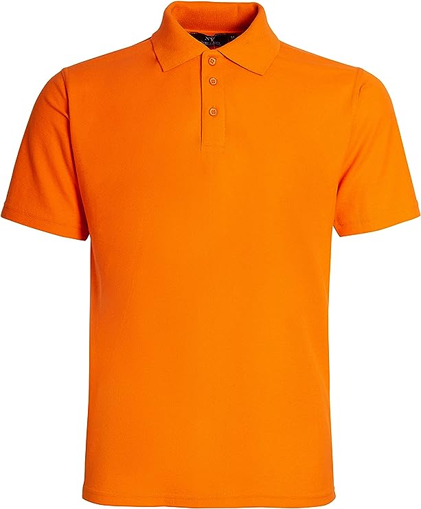 Men's Pique Polo Shirts Regular Fit Short Sleeve Top