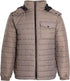Mens Quilted Puffer Hooded Padded Jacket Bubble Coat UK Size S to 2XL