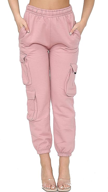 Women's Oversized Cargo Pockets Joggers Sweatpants