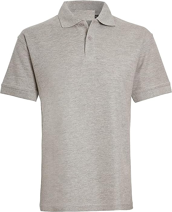 Boys & Girls Unisex Plain Cotton Polo Shirts Back to School Uniform Summer Age 5-14 Years