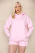 Women 2 Piece Pullover Sweatshirt Hoodies with Short Full outfit set
