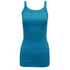 Ladies Strappy Rib Vest Plain Stretchy Ribbed Vest Top